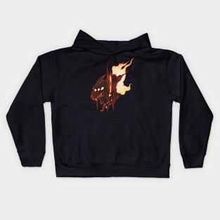 Wild Wolf Creature With Stars And Eyes Kids Hoodie